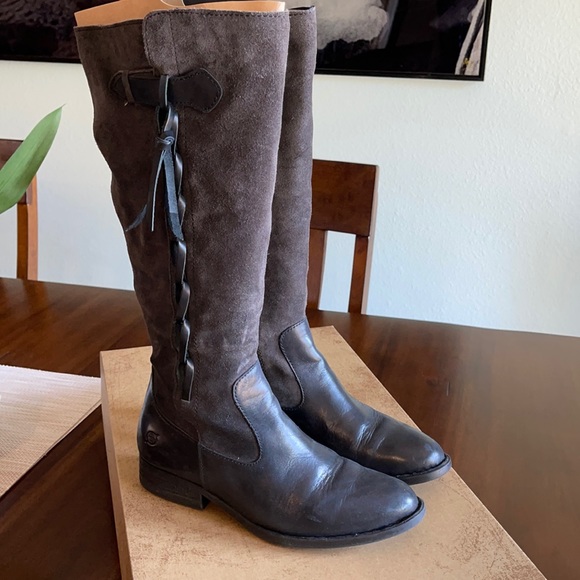 Born Cook black/grey boot 7.5 EUC - Picture 1 of 8